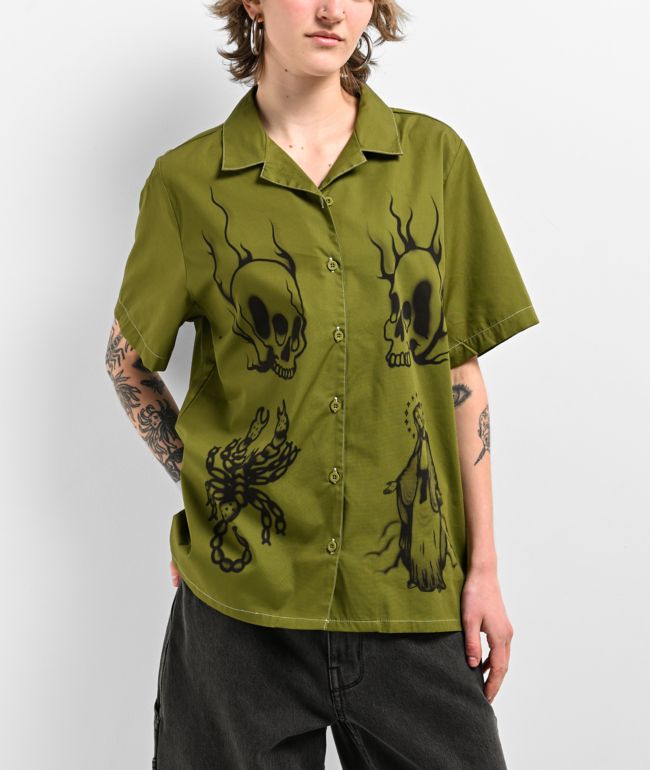 Empyre Iggy Green Short Sleeve Shirt - thumbnail 3