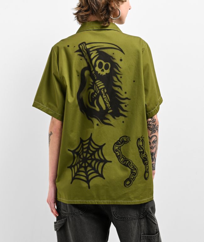 Empyre Iggy Green Short Sleeve Shirt - thumbnail 2