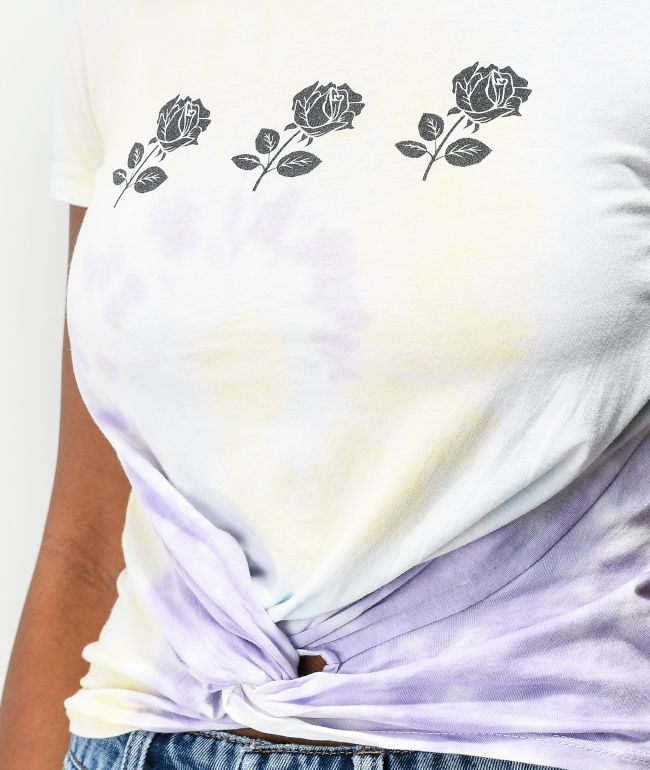 Empyre Ilaria Rose Tie Dye Crop Top - thumbnail 3