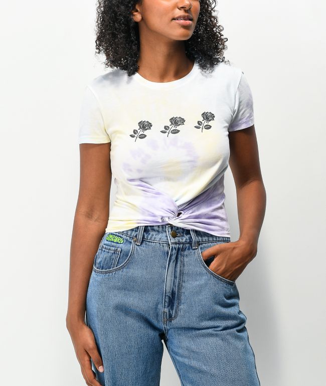 Empyre Ilaria Rose Tie Dye Crop Top - thumbnail 2