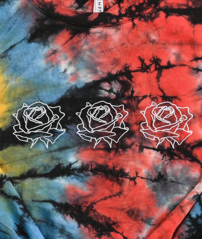 Empyre Ilaria Tie Dye Knot Front T-Shirt - thumbnail 2