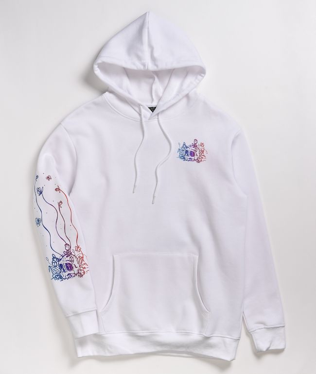 Empyre Jasmine Rainbow Skull White Hoodie - thumbnail 2