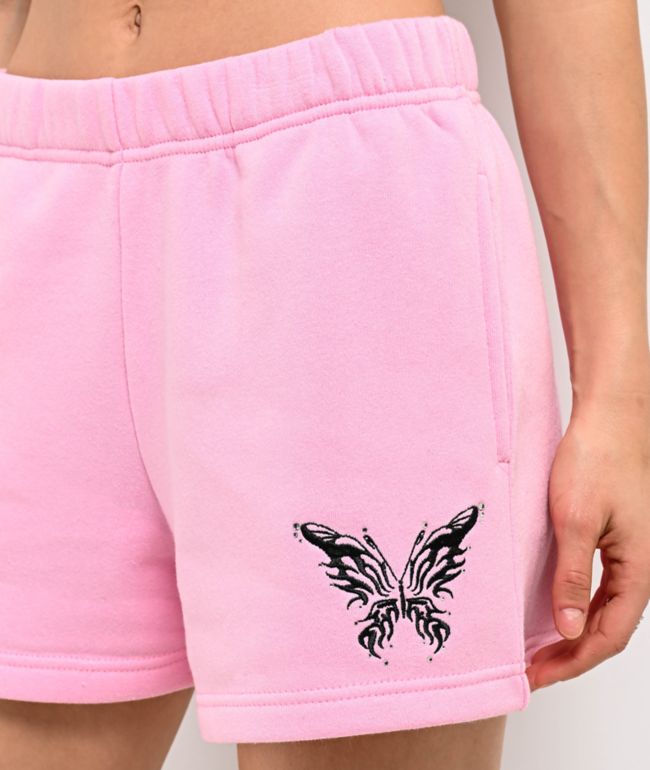 Empyre Jules Butterfly Prism Pink Sweat Shorts - thumbnail 3