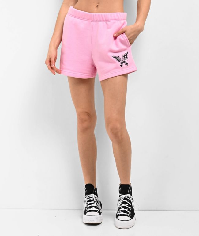 Empyre Jules Butterfly Prism Pink Sweat Shorts - thumbnail 2