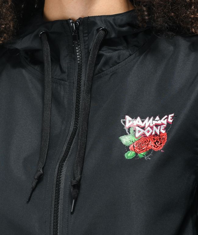 Empyre Kamryn Damage Done Black Windbreaker Jacket - thumbnail 3