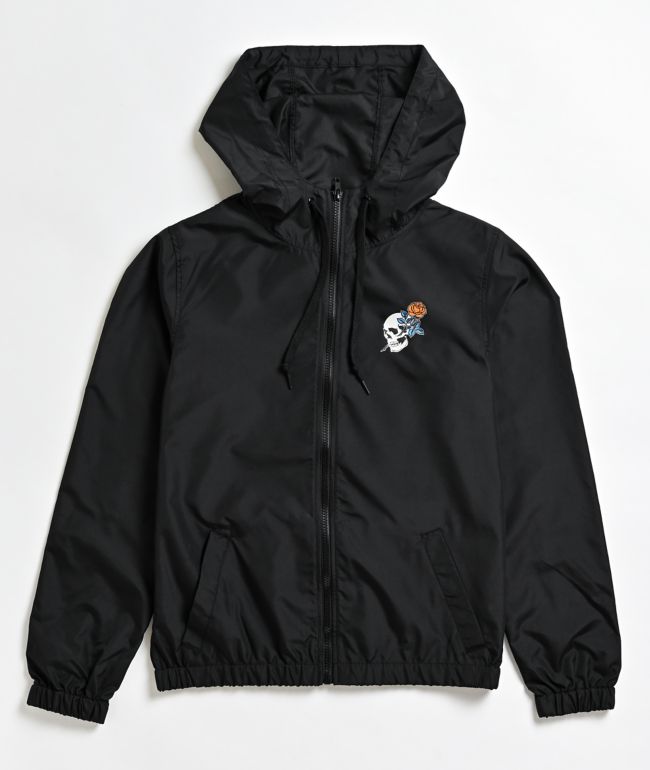 Empyre Kamryn Skull Black Windbreaker Jacket - thumbnail 2