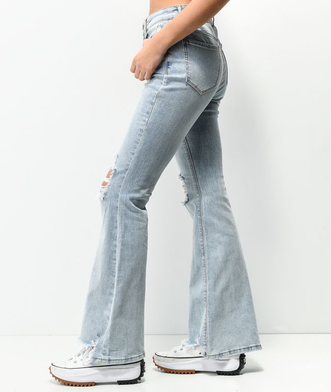 Empyre Kaytee Flare Distressed Jeans - thumbnail 3