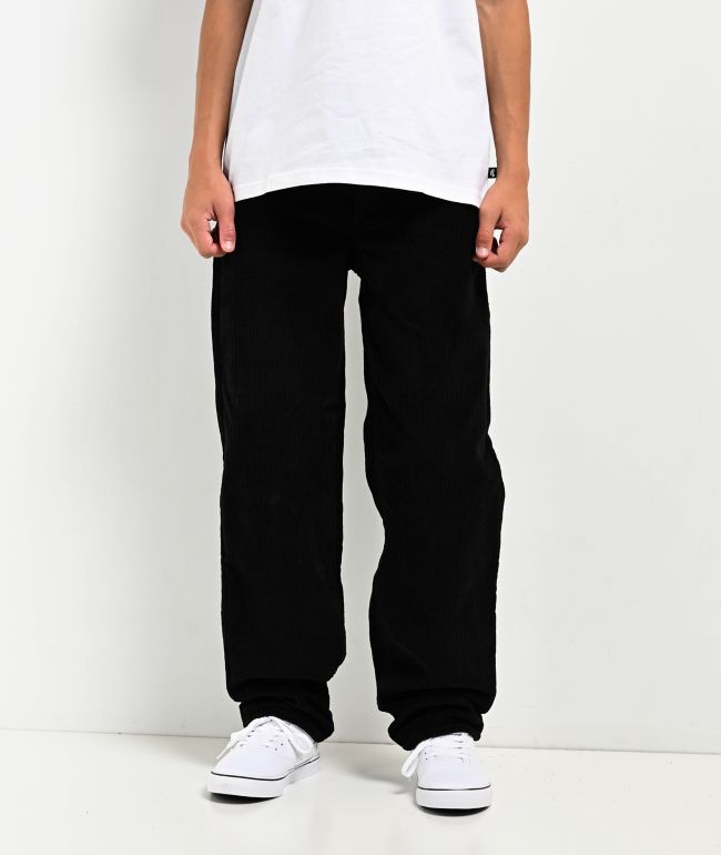 Empyre Kids Corduroy Black Loose Fit Skate Pants