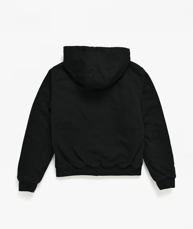 Empyre Kids Grate Black Hooded Canvas Jacket - thumbnail 2