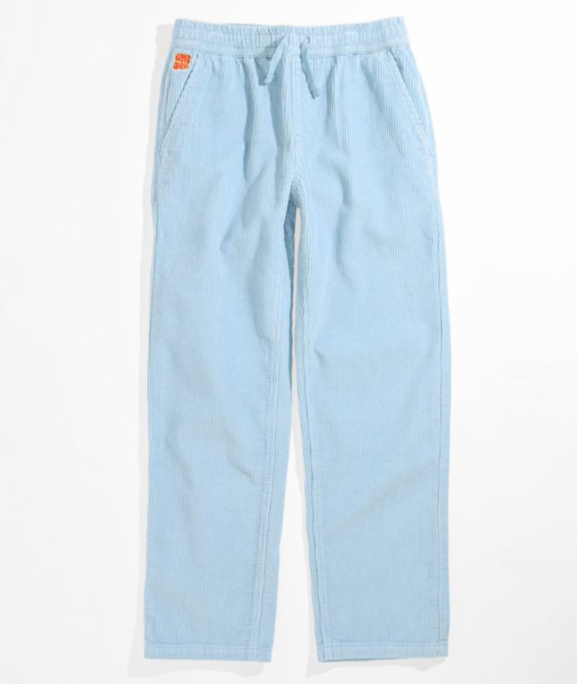 Empyre Kids Johnny Loose Fit Light Blue Corduroy Elastic Waist Skate Pants