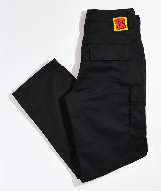 Empyre Kids Loose Fit Black Cargo Skate Pants - thumbnail 3