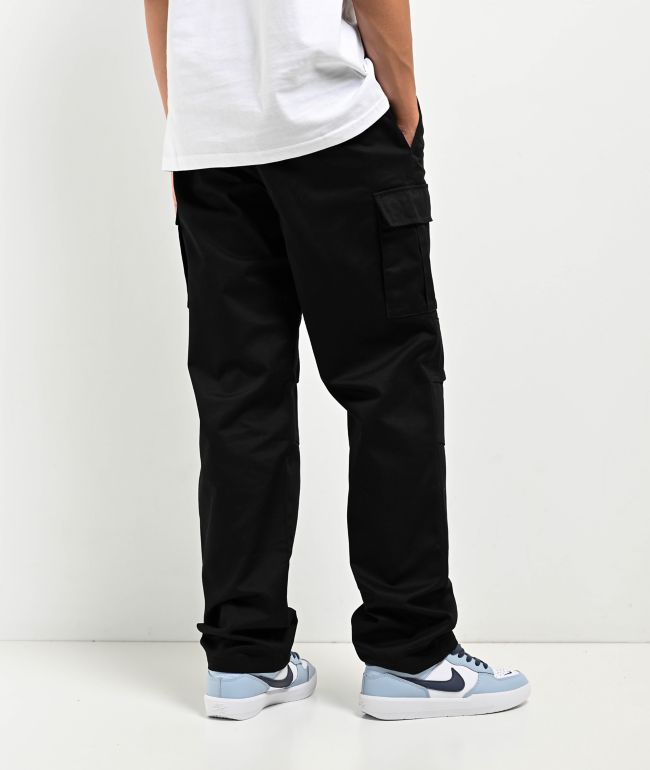 Empyre Kids Loose Fit Black Cargo Skate Pants - thumbnail 2