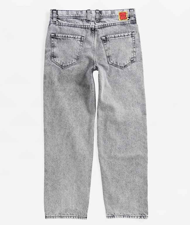 Empyre Kids Loose Fit Grey Scramble Skate Jeans - thumbnail 3