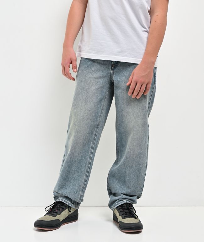 Empyre Kids Ollie Blue Wash Loose Fit Skate Jeans