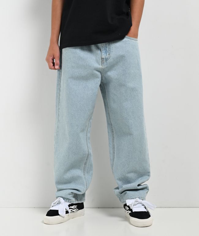 Empyre Kids SK8 Ultra Loose Fit Colby Light Blue Denim Skate Jeans
