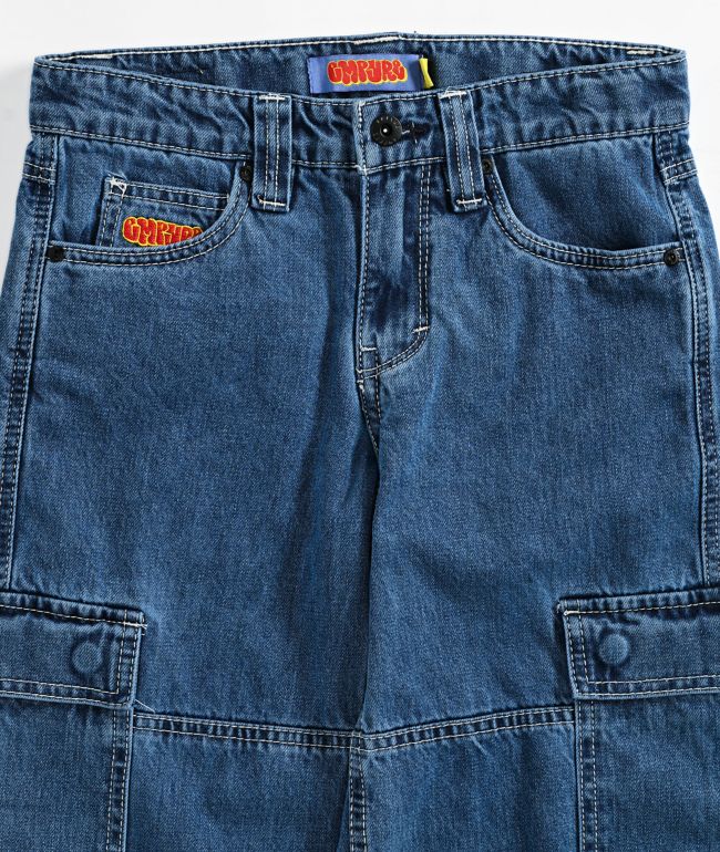 Empyre Kids Skate Blue Cargo Denim Jeans - thumbnail 3