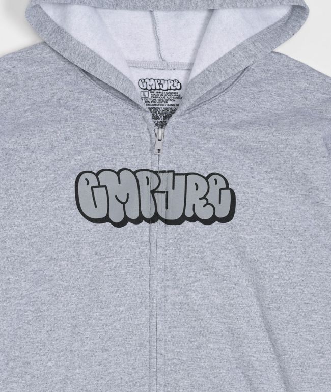 Empyre Kids Yolked Grey Zip Hoodie - thumbnail 3
