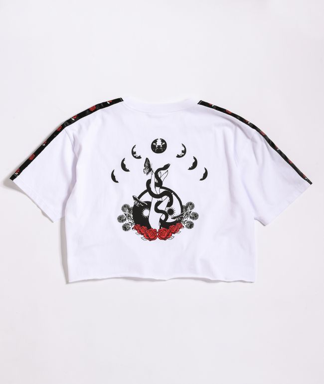 Empyre Kipsy Taping White Crop T-Shirt