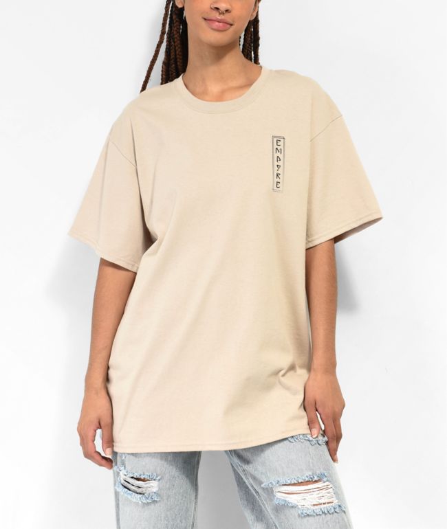 Empyre Koi Peace Natural T-Shirt - thumbnail 2