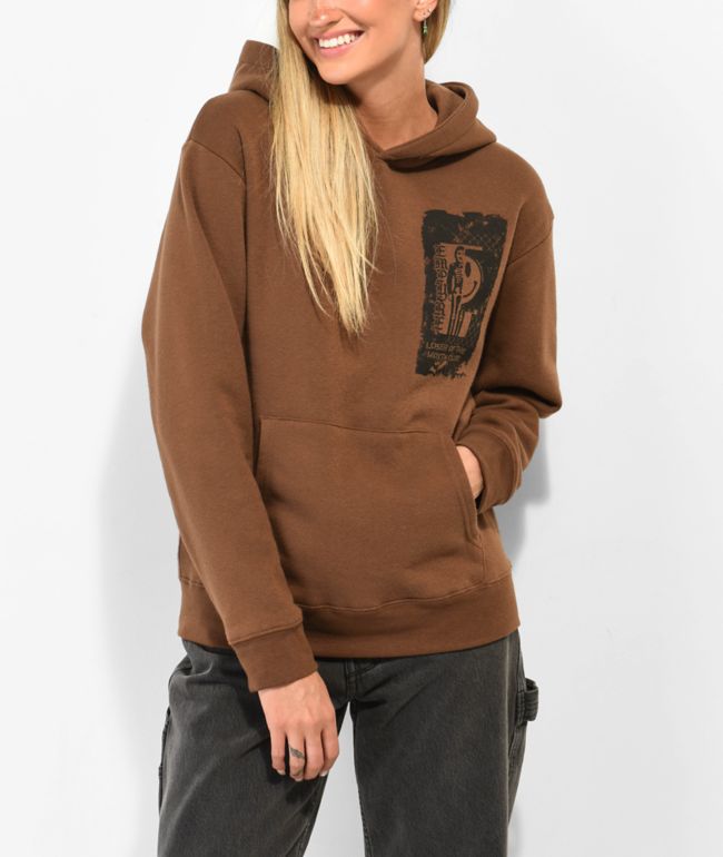 Empyre Laroso Skull And Bones Brown Hoodie