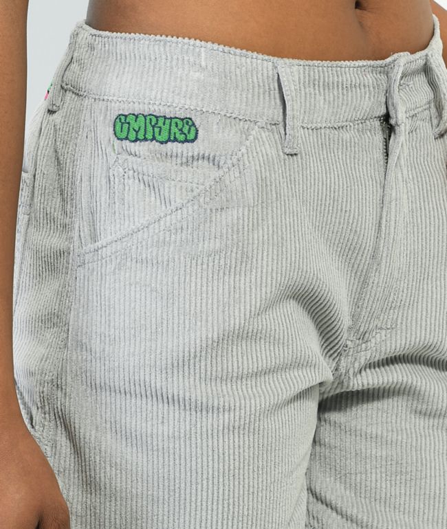 Empyre Laurel Carp Grey Corduroy Skate Shorts - thumbnail 3