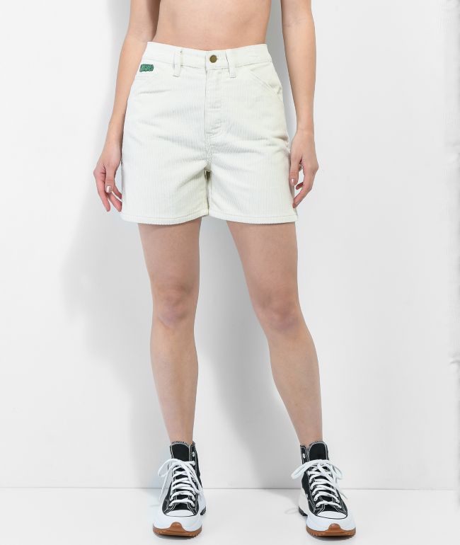 Empyre Laurel Cream Corduroy Carpenter Skate Shorts