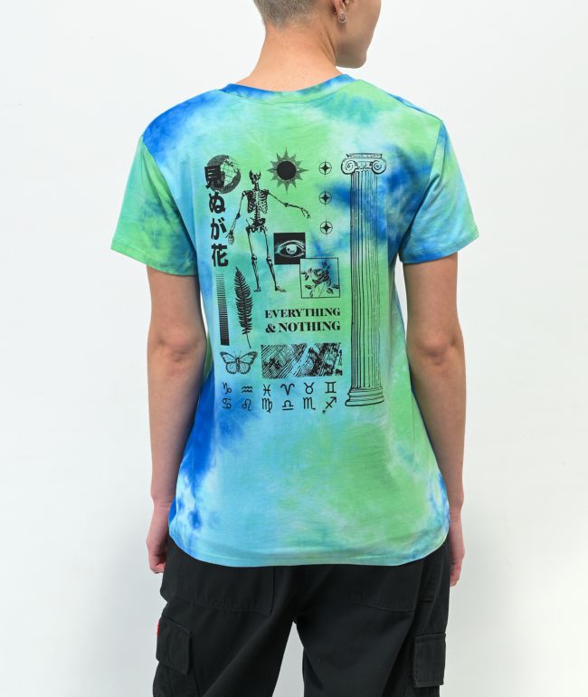 Empyre Laynie Blue & Green Tie Dye T-Shirt
