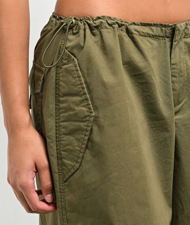 Empyre Lola Green Parachute Pants - thumbnail 3