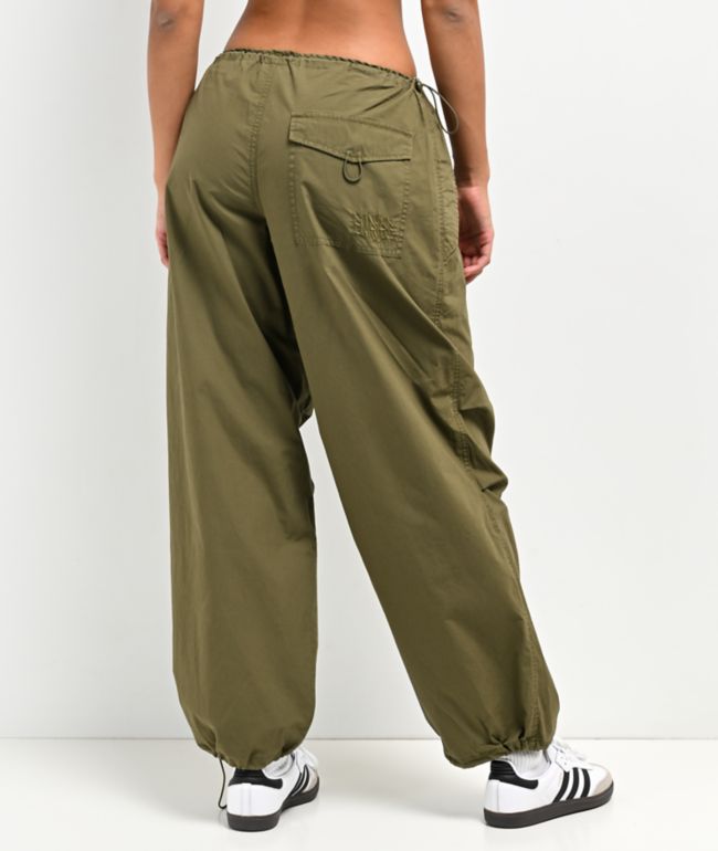 Empyre Lola Green Parachute Pants - thumbnail 2