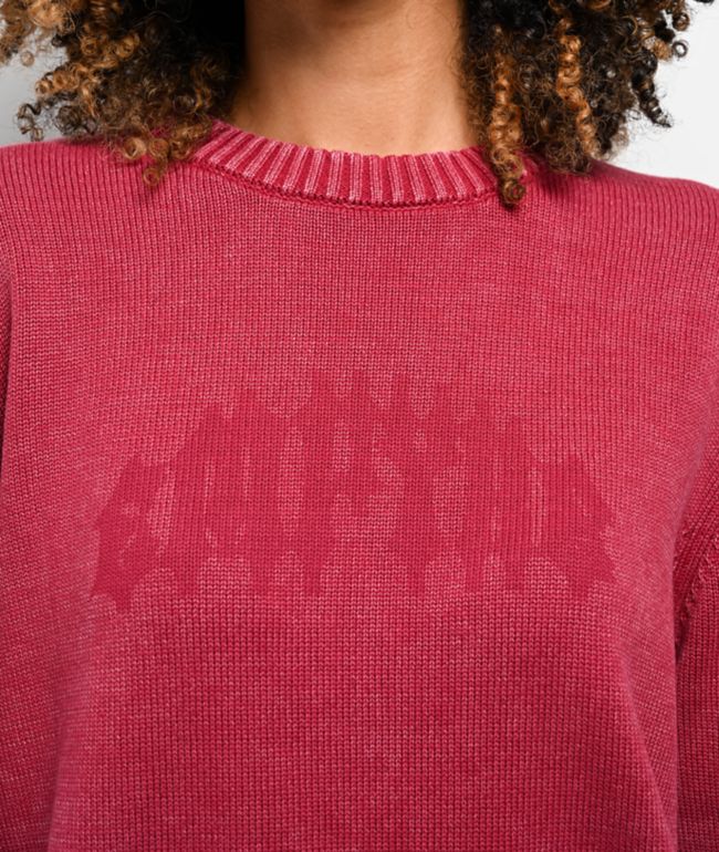 Empyre Maddox Red Wash Sweater - thumbnail 3
