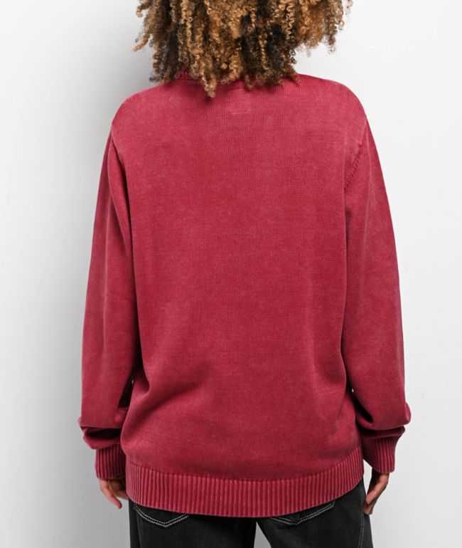 Empyre Maddox Red Wash Sweater - thumbnail 2