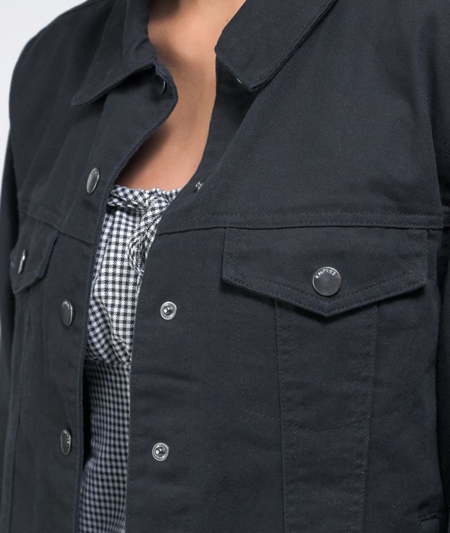 Empyre Marley Washed Black Denim Jacket - thumbnail 3