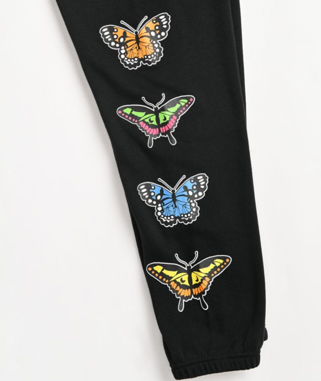 Empyre Meleah Butterfly Black Jogger Sweatpants - thumbnail 3