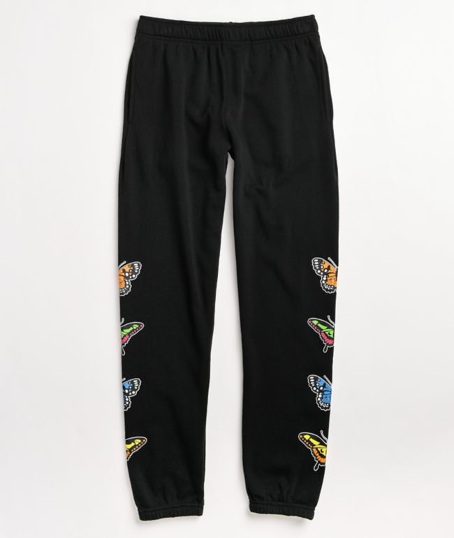 Empyre Meleah Butterfly Black Jogger Sweatpants