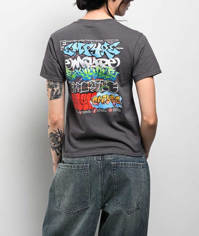 Empyre Metro Zoomin Charcoal T-Shirt