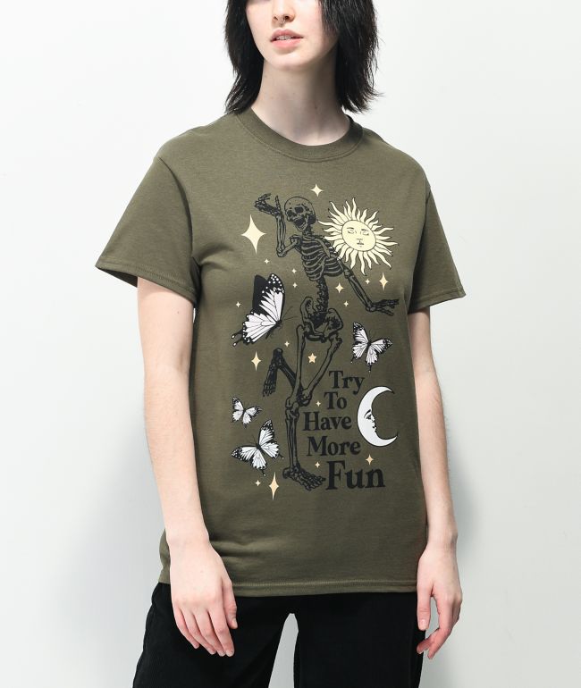 Empyre More Fun Green T-Shirt - thumbnail 2