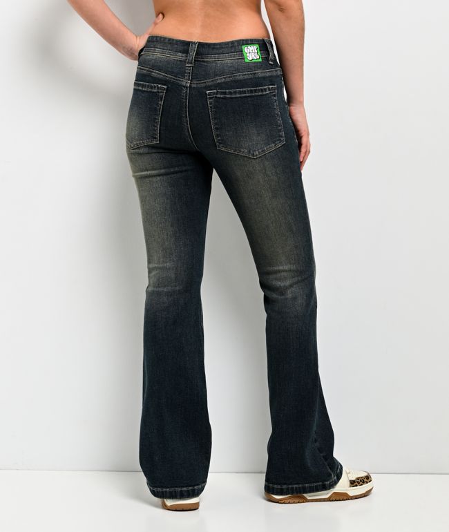 Empyre Parker Ramp Blue Wash Bootcut Jeans - thumbnail 2
