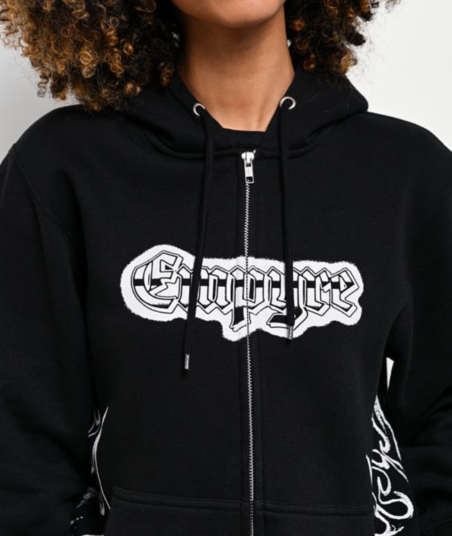 Empyre Pencil Flash Black Zip Hoodie - thumbnail 3