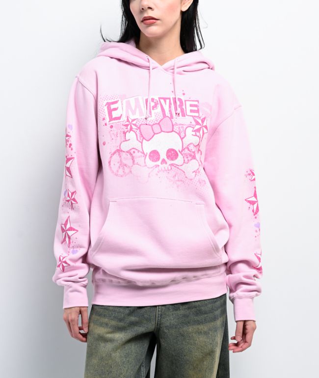 Empyre Punks Not Dead Pink Hoodie