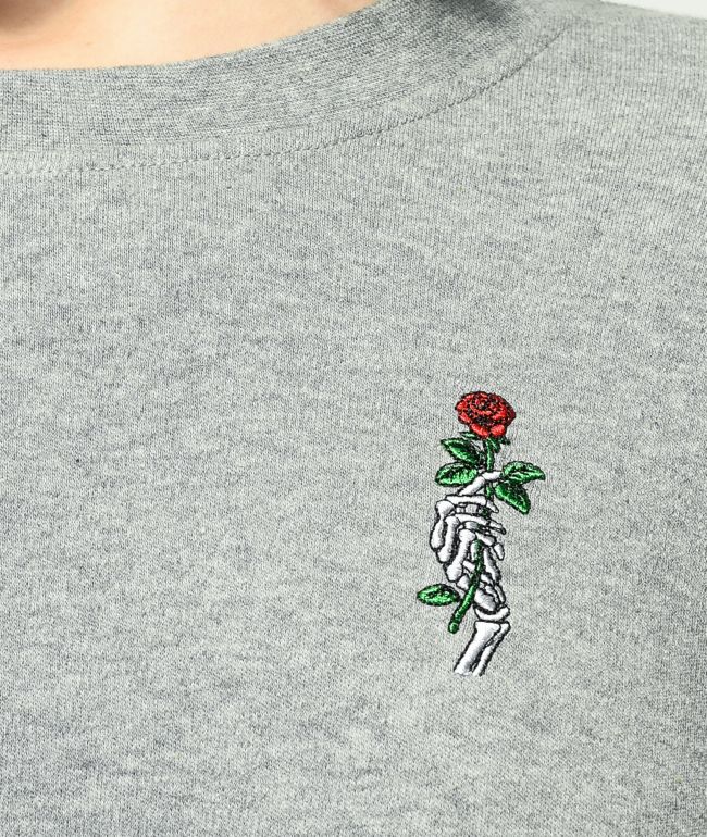 Empyre Reelah Rose Grey Long Sleeve T-Shirt - thumbnail 2