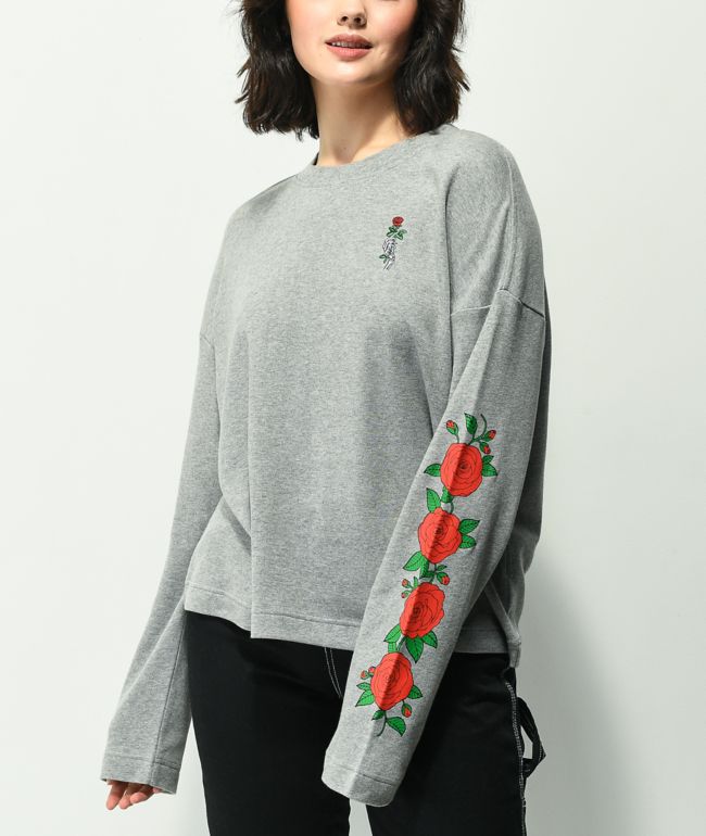 Empyre Reelah Rose Grey Long Sleeve T-Shirt