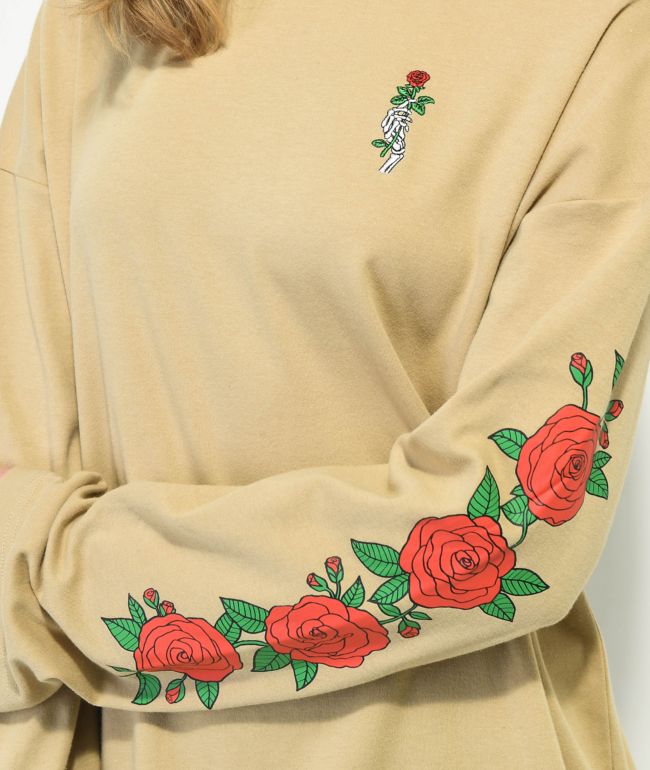 Empyre Reelah Rose Tan Long Sleeve T-Shirt - thumbnail 3