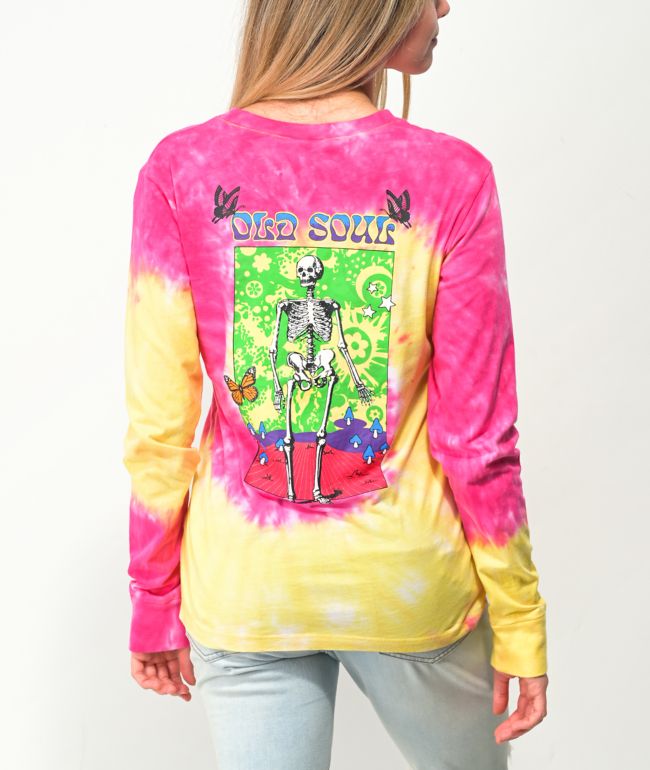 Empyre Rubino Old Soul Pink Tie Dye Long Sleeve T-Shirt
