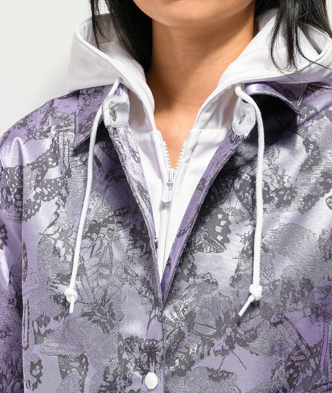 Empyre School Yard Lavender Butterfly 10K Snowboard Jacket - thumbnail 3