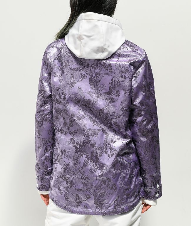 Empyre School Yard Lavender Butterfly 10K Snowboard Jacket - thumbnail 2