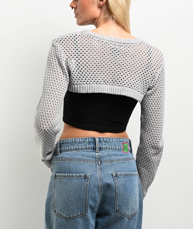 Empyre Shan Grey Shrug Sweater - thumbnail 2