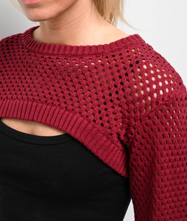 Empyre Shan Red Shrug Sweater - thumbnail 3