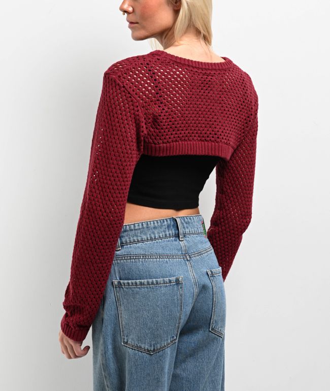 Empyre Shan Red Shrug Sweater - thumbnail 2