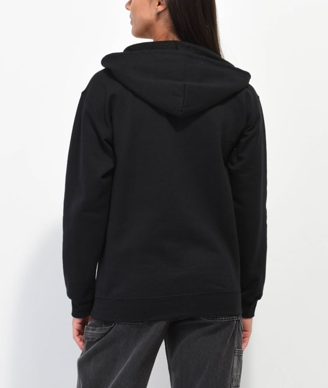 Empyre Skull Rhinestone Black Zip Hoodie - thumbnail 2