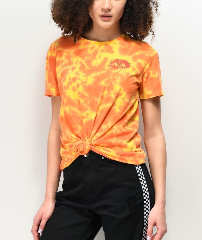 Empyre Sloane Yellow Tie Front T-Shirt - thumbnail 2